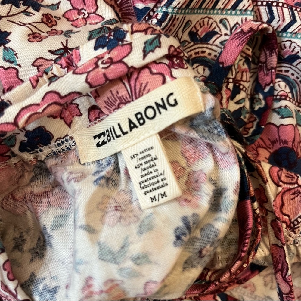 NWT BILLABONG Stick Around Floral Tank Top (Medium) - Picture 5 of 6